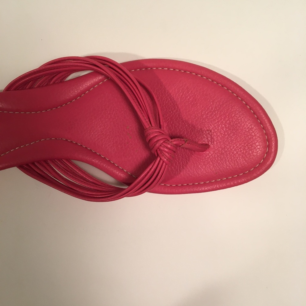 Ann Taylor hot pink sandals - Picture 3 of 6